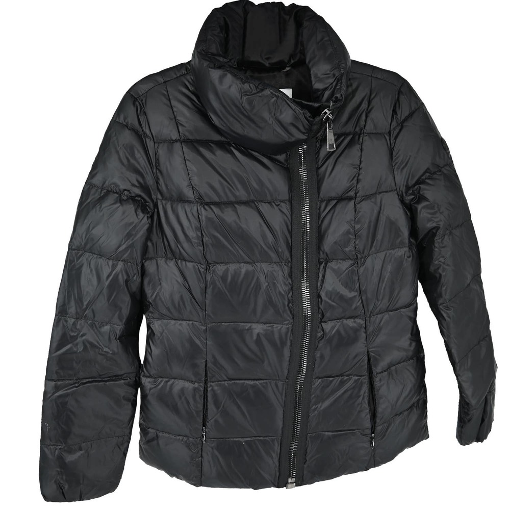 CALVIN KLEIN Women's Asymmetric Zip Front Down Coat Jacket size: S - Picture 4 of 9
